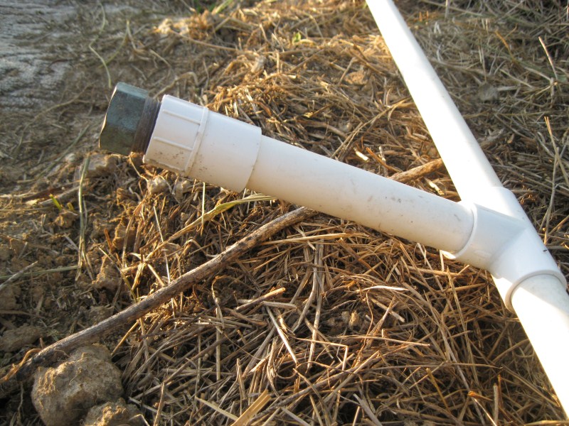 Homemade Pvc Irrigation System, How Do You Connect Pvc To Garden Hose