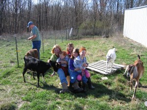 braley homestead early years with goats