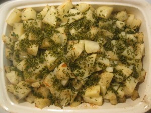 potatoes and chives